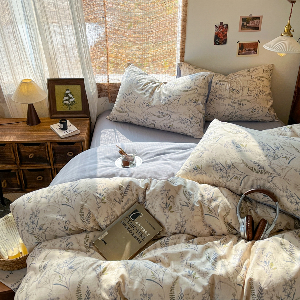 91家纺网 家纺一手货源 找家纺 （总）金丝鸟家纺 2026春夏新款全棉纯棉棉麻印花四件套