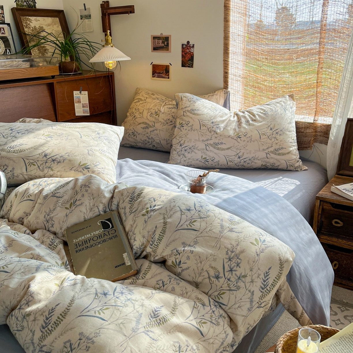 91家纺网 家纺一手货源 找家纺 （总）金丝鸟家纺 2026春夏新款全棉纯棉棉麻印花四件套