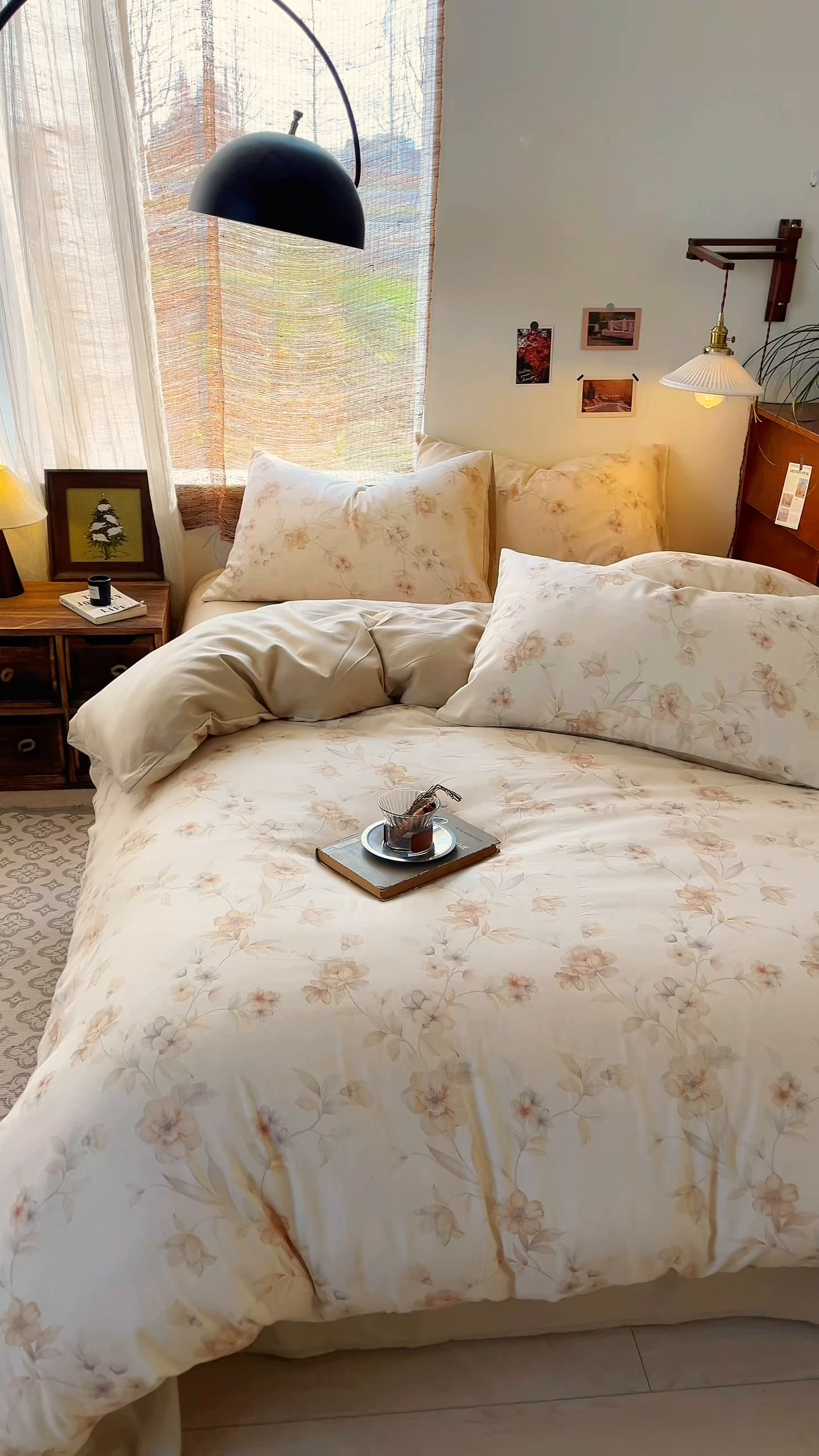 91家纺网 家纺一手货源 找家纺 金丝鸟家纺 2026春夏新款全棉纯棉棉麻印花四件套 匆匆那年