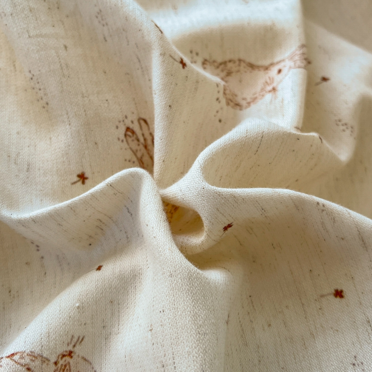 91家纺网 家纺一手货源 找家纺 金丝鸟家纺 2026春夏新款全棉纯棉棉麻印花四件套 芒兔