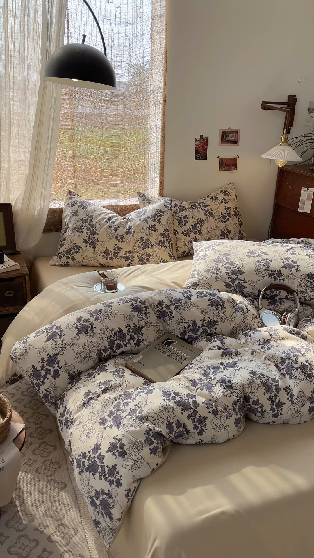 91家纺网 家纺一手货源 找家纺 金丝鸟家纺 2026春夏新款全棉纯棉棉麻印花四件套 幽静