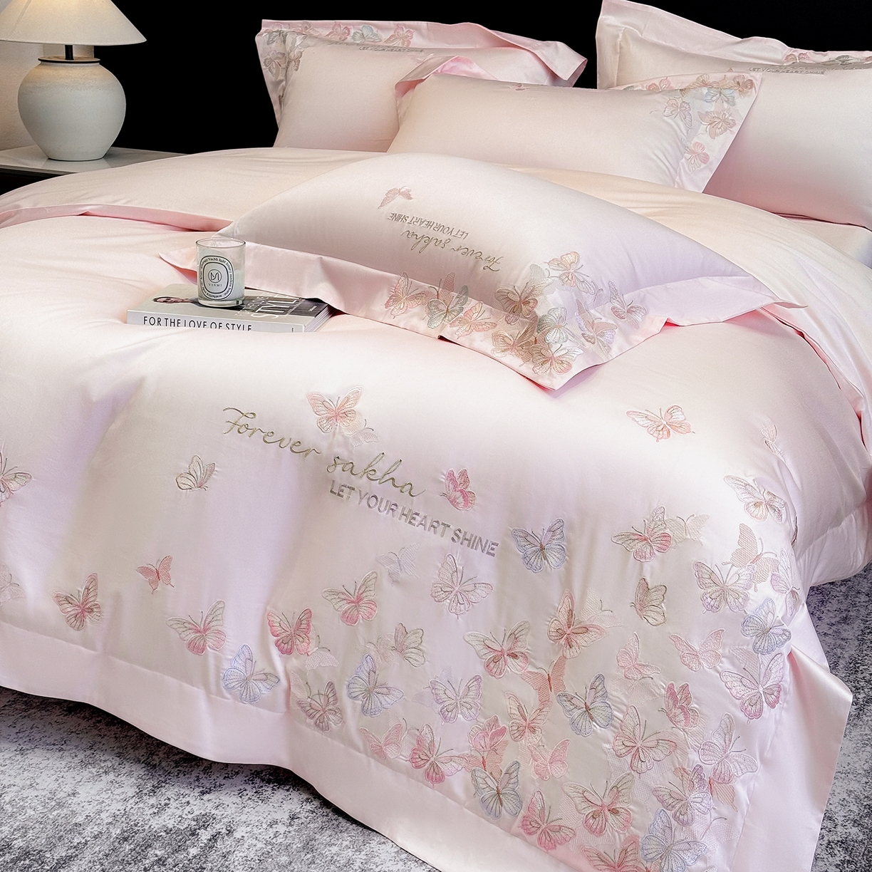 91家纺网 家纺一手货源 找家纺 （总）星蕴家纺 2026新款双股贡缎长绒棉四件套-挚爱