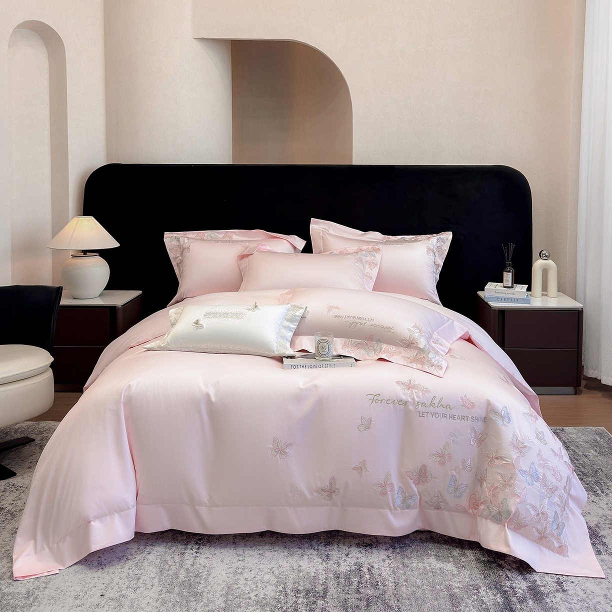 91家纺网 家纺一手货源 找家纺 （总）星蕴家纺 2026新款双股贡缎长绒棉四件套-挚爱