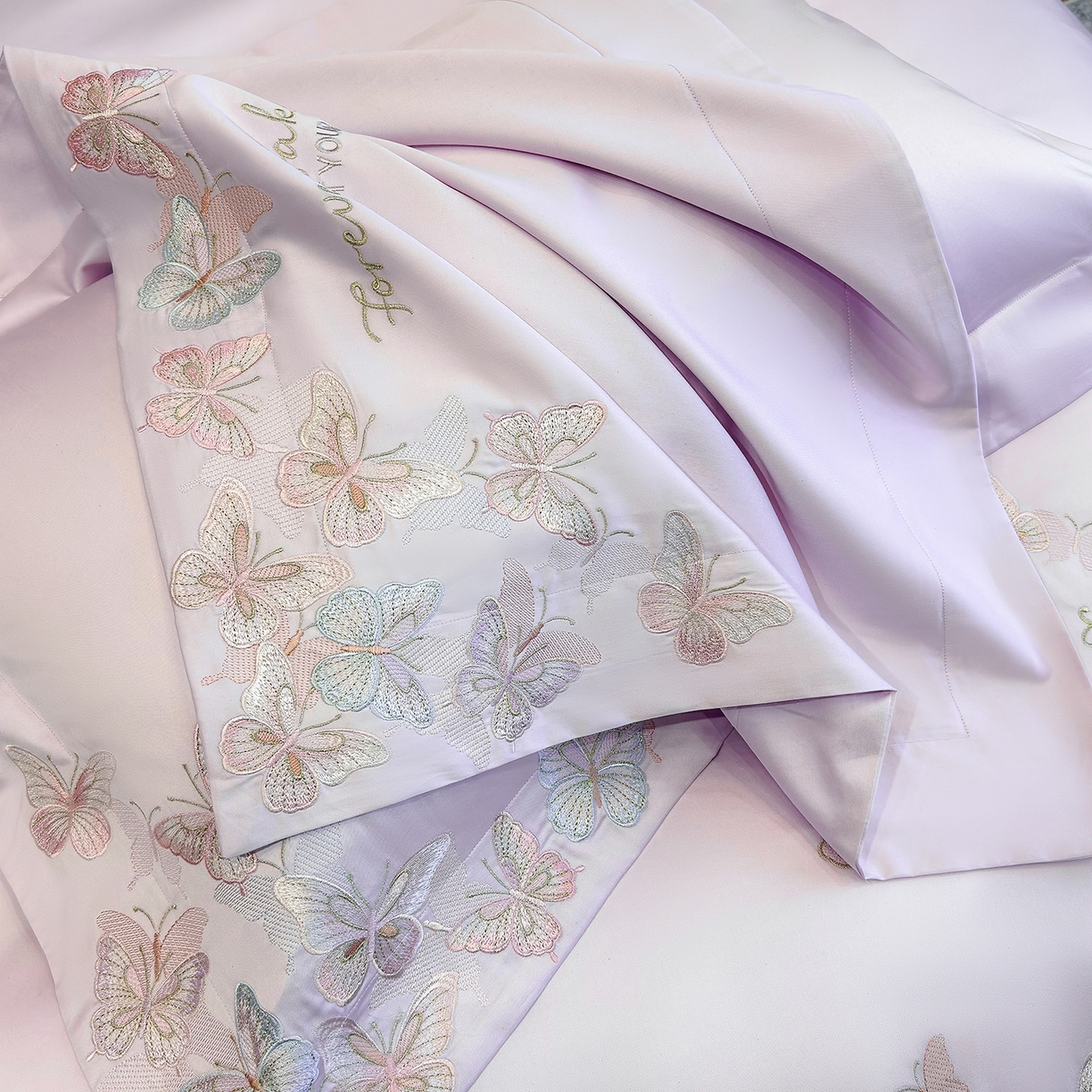 91家纺网 家纺一手货源 找家纺 星蕴家纺 2026新款双股贡缎长绒棉四件套-挚爱 挚爱-梦幻紫