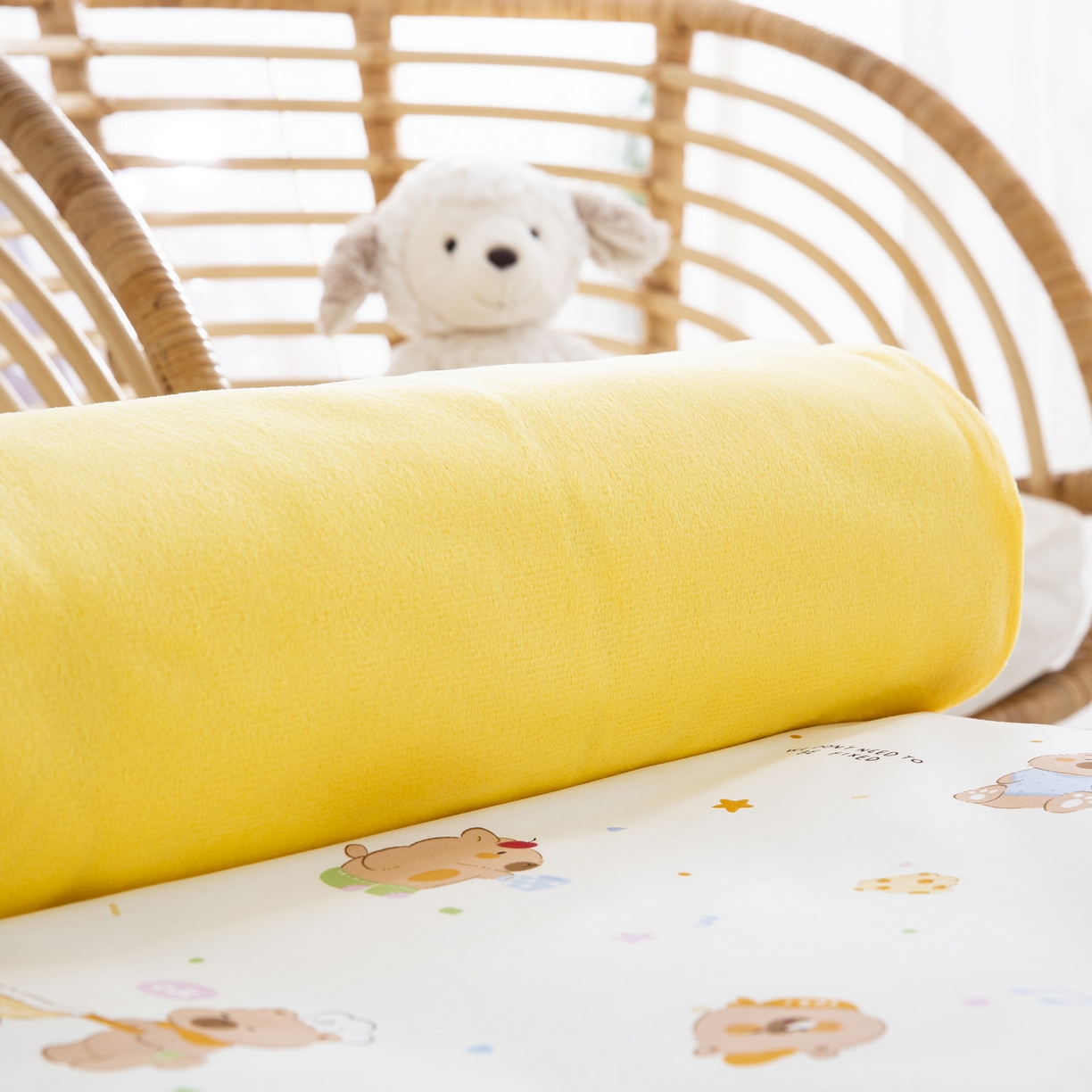 91家纺网 家纺一手货源 找家纺 乐秀 2026新款幼儿园双面四季款儿童床垫套+床垫芯 开心卡皮巴拉