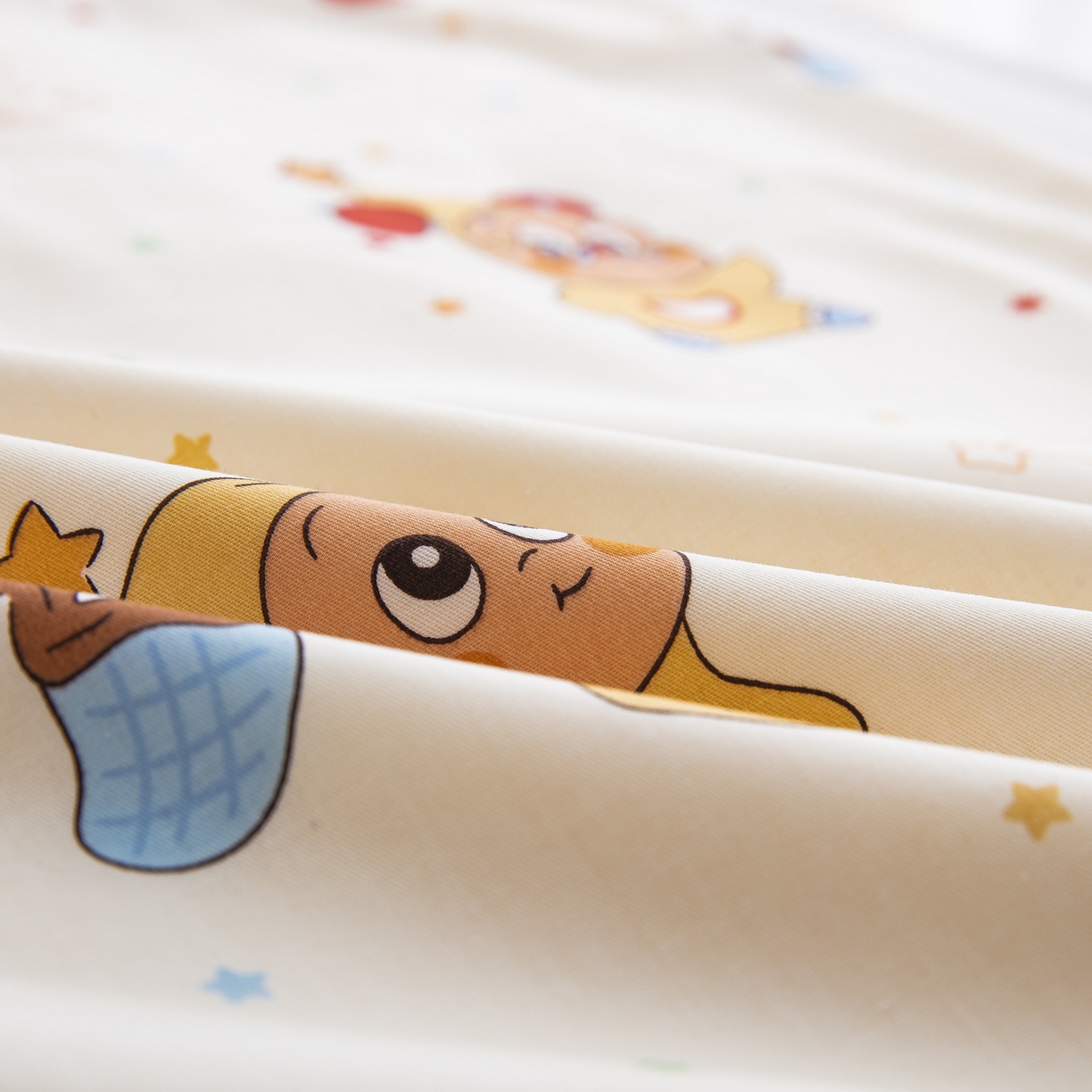 91家纺网 家纺一手货源 找家纺 乐秀 2026新款幼儿园双面四季款儿童床垫套+床垫芯 星梦人