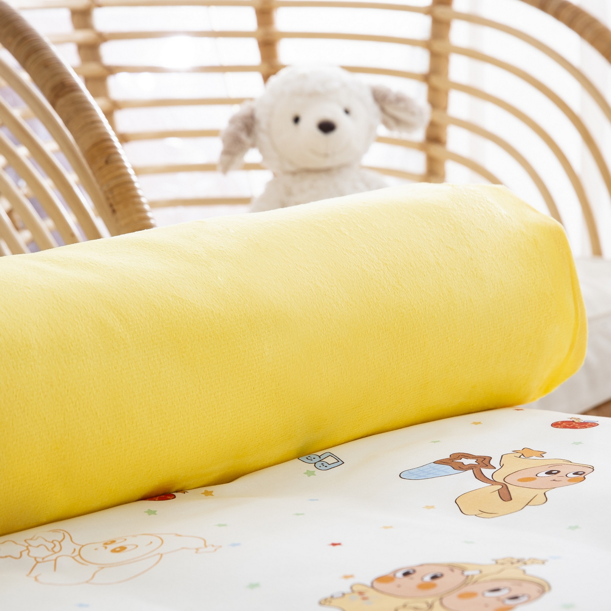 91家纺网 家纺一手货源 找家纺 乐秀 2026新款幼儿园双面四季款儿童床垫套+床垫芯 星梦人