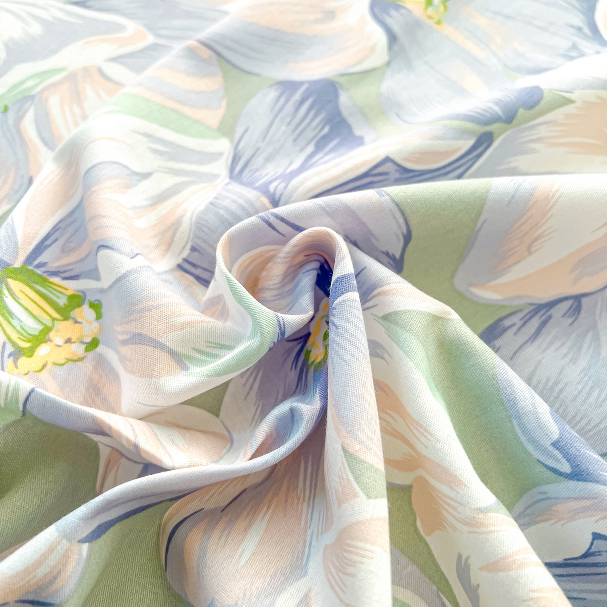 91家纺网 家纺一手货源 找家纺 珂博家纺 2026新款12868全棉纯棉小清新印花四件套 梦里繁花