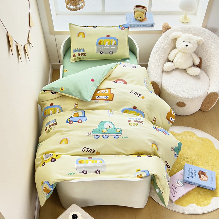 91家纺网 家纺一手货源 找家纺 （总）鱼宝2026新款全棉幼儿园套件--萌趣系列