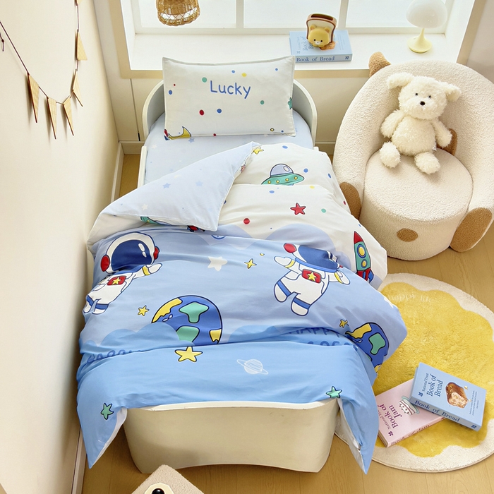 91家纺网 家纺一手货源 找家纺 （总）鱼宝2026新款全棉幼儿园套件--萌趣系列