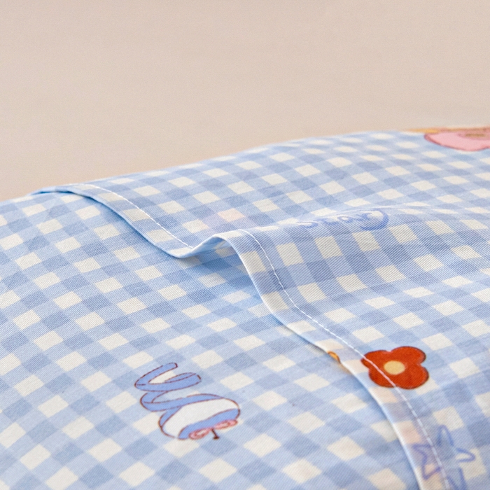 91家纺网 家纺一手货源 找家纺 鱼宝2026新款全棉幼儿园套件--萌趣系列 可爱宝宝