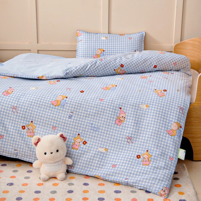 91家纺网 家纺一手货源 找家纺 鱼宝2026新款全棉幼儿园套件--萌趣系列 可爱宝宝