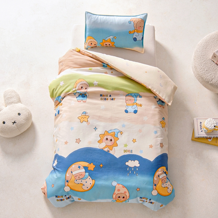 91家纺网 家纺一手货源 找家纺 鱼宝2026新款全棉幼儿园套件--萌趣系列 星梦童话