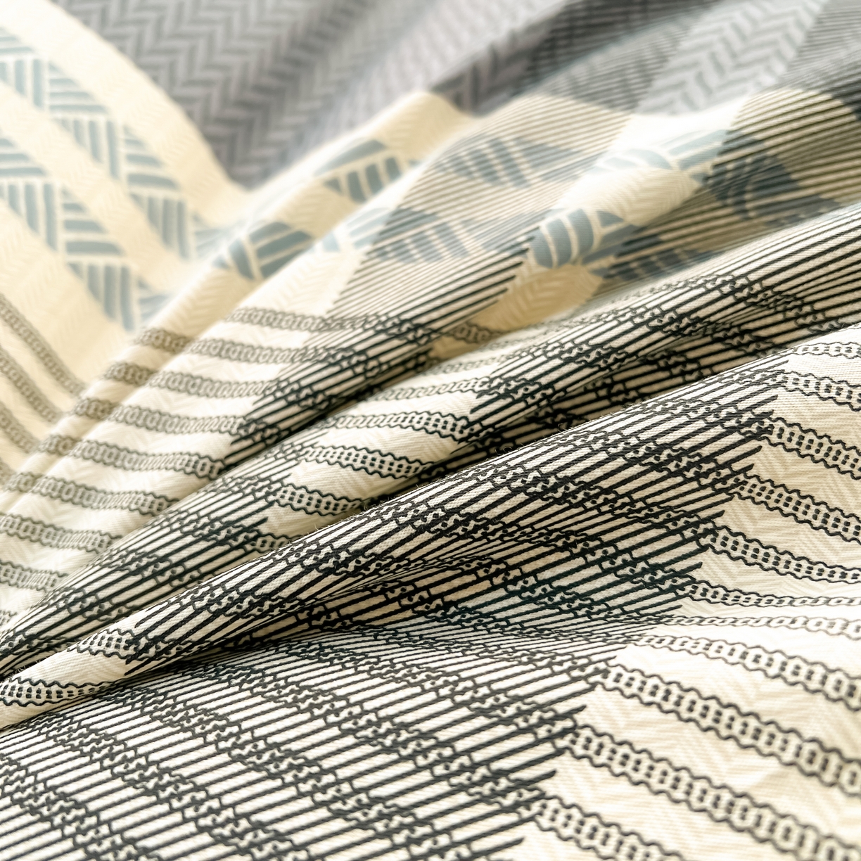 91家纺网 家纺一手货源 找家纺 珂博家纺 2026新款12868全棉纯棉小清新印花系列单品被套 格调都市