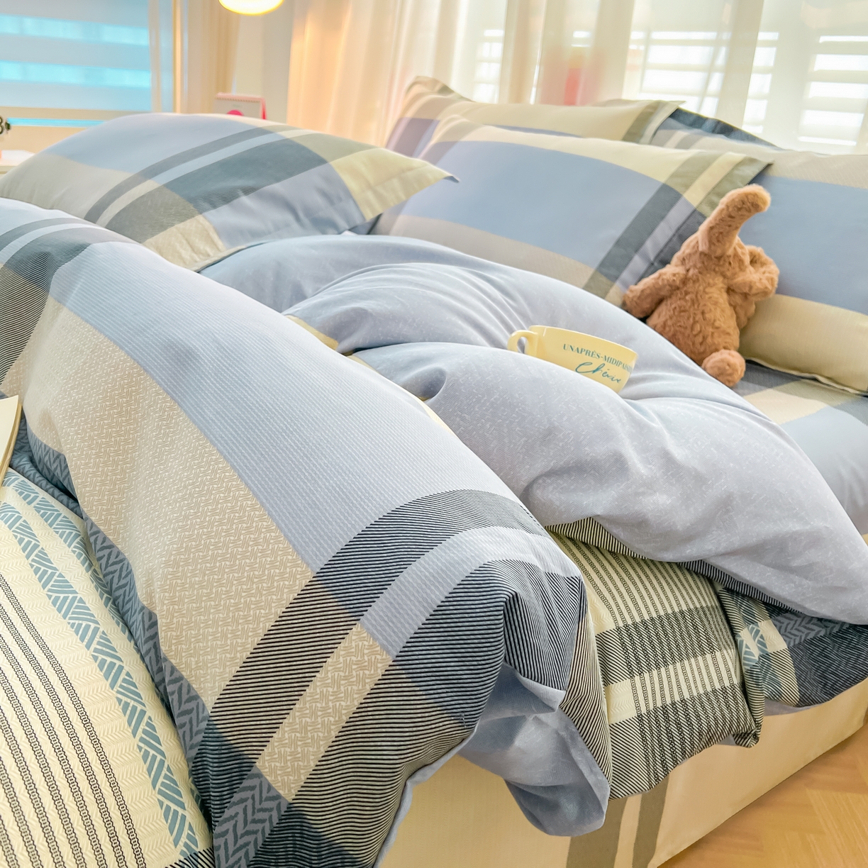 珂博家纺 2026新款12868全棉纯棉小清新印花系列单品被套 格调都市