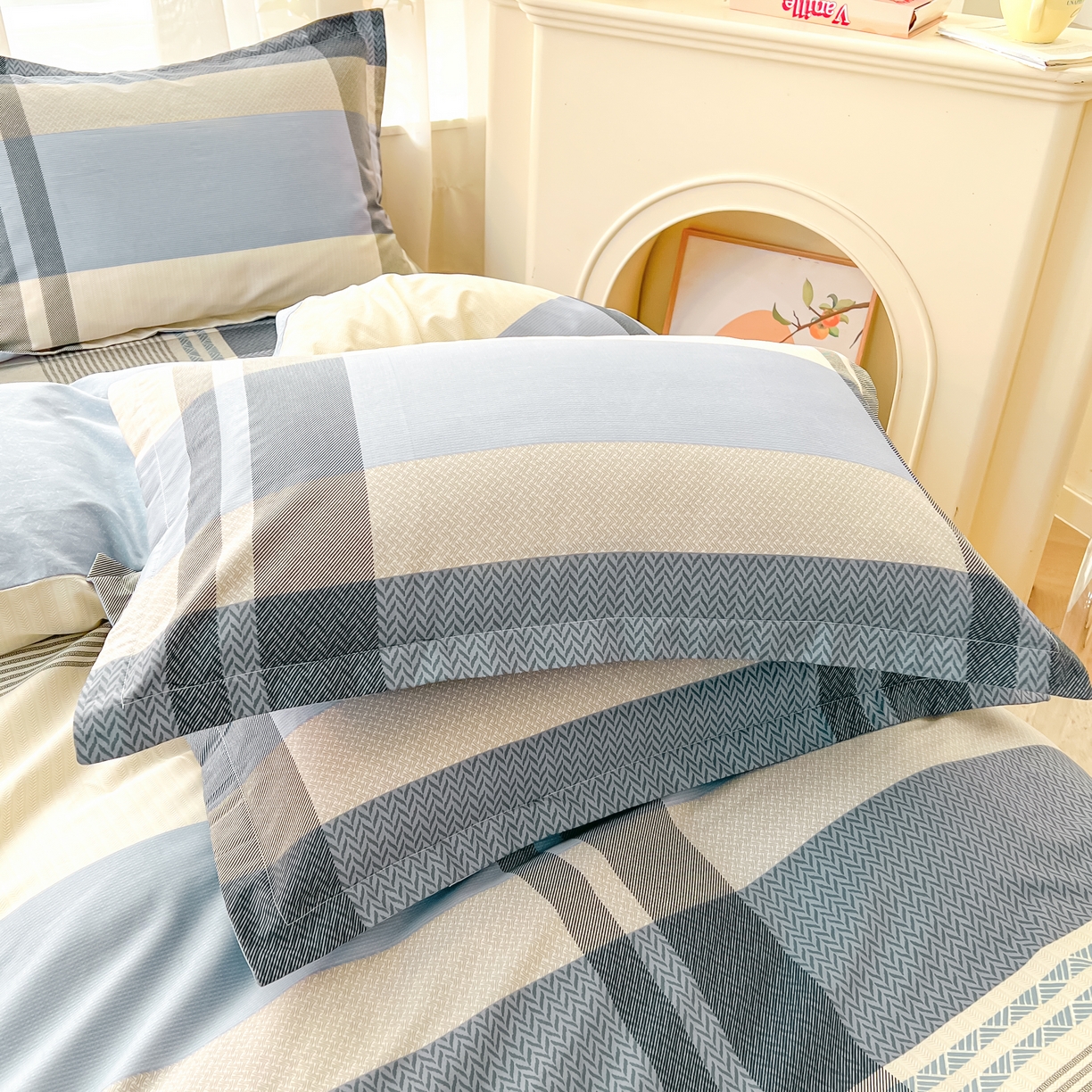 91家纺网 家纺一手货源 找家纺 珂博家纺 2026新款12868全棉纯棉小清新印花系列单品被套 格调都市