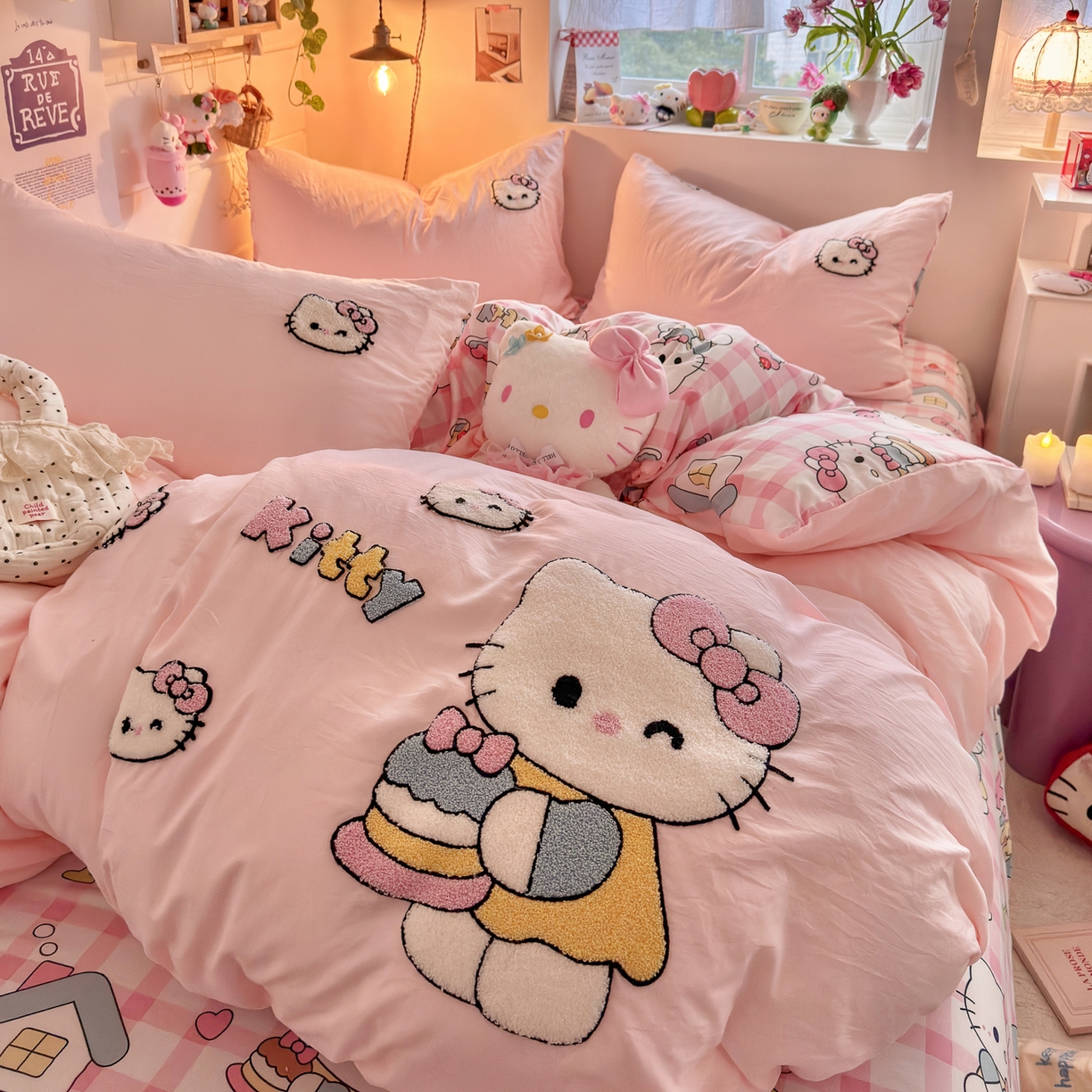 91家纺网 家纺一手货源 找家纺 （总）优卡迪家纺馆 2026新款水洗棉印加绣四件套