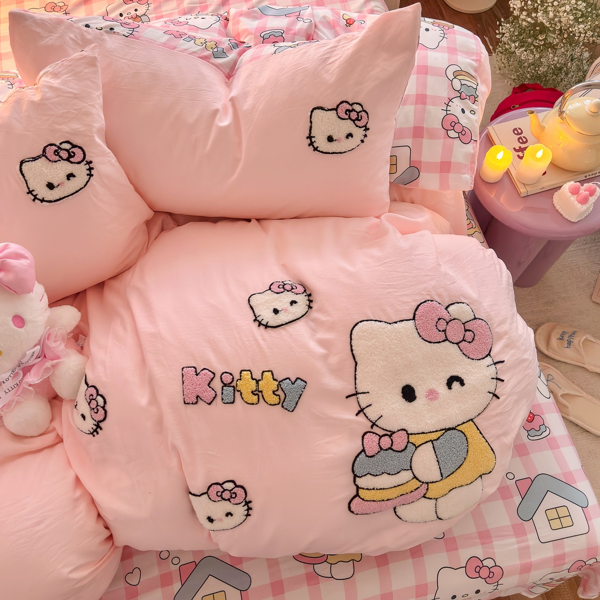 91家纺网 家纺一手货源 找家纺 （总）优卡迪家纺馆 2026新款水洗棉印加绣四件套