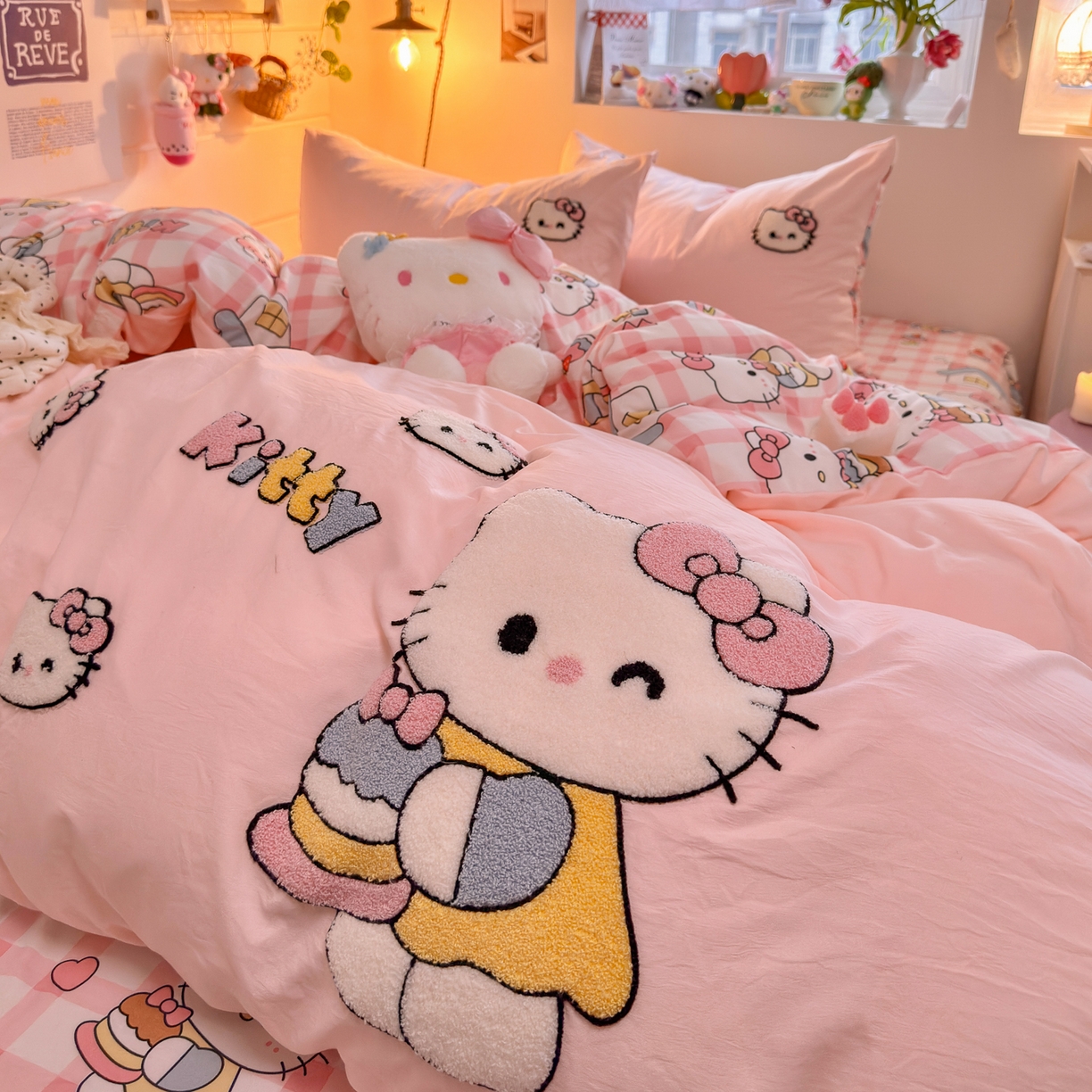 91家纺网 家纺一手货源 找家纺 （总）优卡迪家纺馆 2026新款水洗棉印加绣四件套