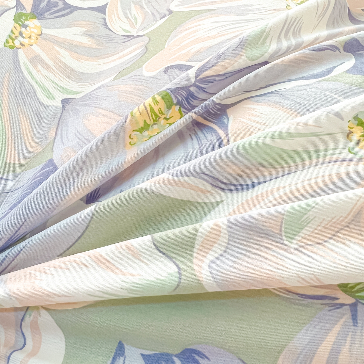 91家纺网 家纺一手货源 找家纺 珂博家纺 2026新款12868全棉纯棉小清新印花系列单品被套 梦里繁花