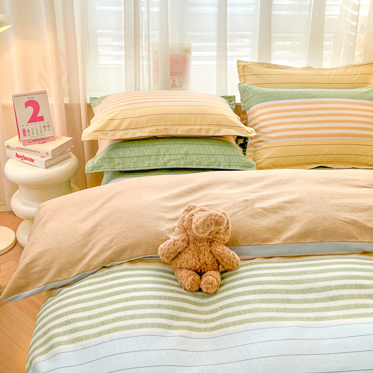 91家纺网 家纺一手货源 找家纺 珂博家纺 2026新款12868全棉纯棉小清新印花系列单品被套 青春律动