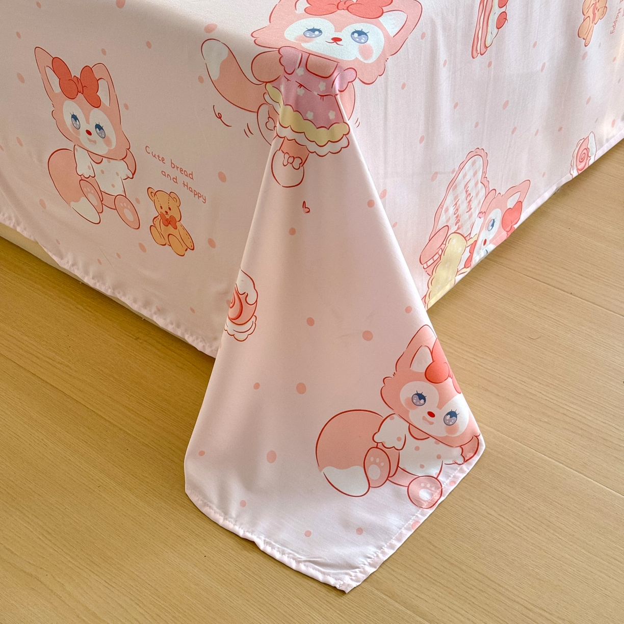 91家纺网 家纺一手货源 找家纺 优卡迪家纺馆 2026新款水洗棉印加绣四件套 玲娜-玉粉