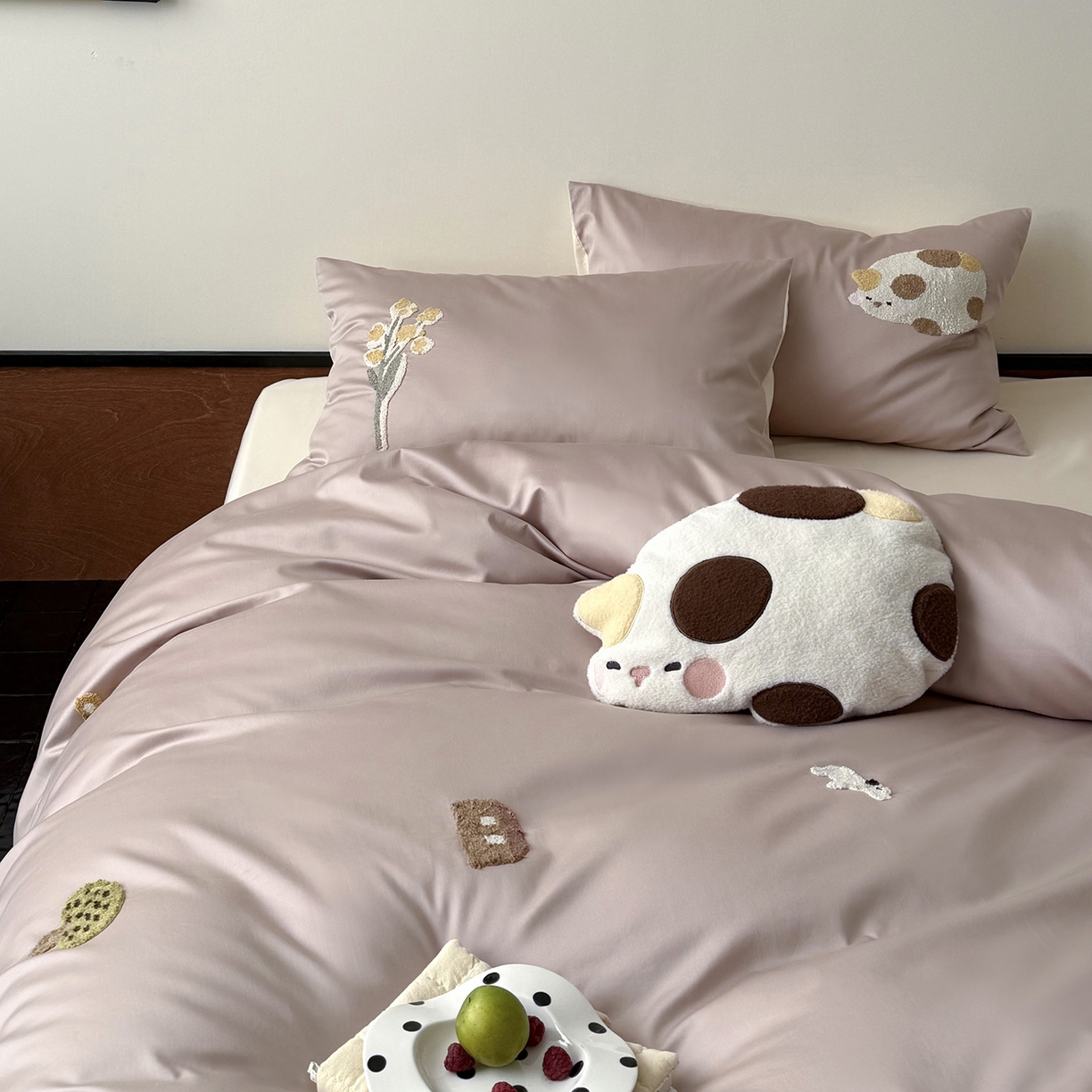 91家纺网 家纺一手货源 找家纺 （总）鹿班家居 2026春季新品100S长绒棉毛巾绣系列四件套-午后（标准会员-20元）