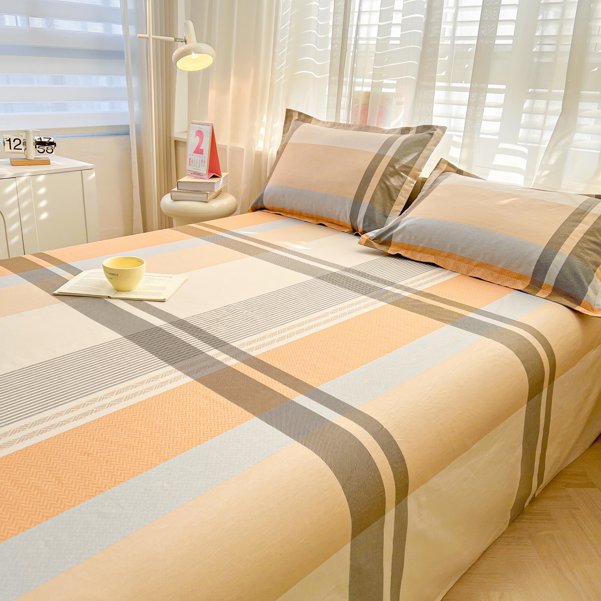 91家纺网 家纺一手货源 找家纺 珂博家纺 2026新款12868全棉纯棉小清新印花系列单床单床笠 曼塔罗