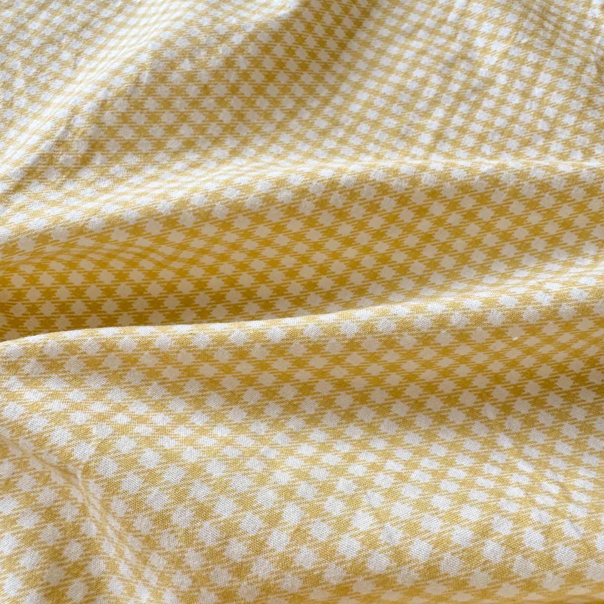 91家纺网 家纺一手货源 找家纺 沐芷 2026 【提供买家秀】古法水洗仿棉床笠席梦思床罩床垫防滑床套罩床笠三件套 迷你格-黄