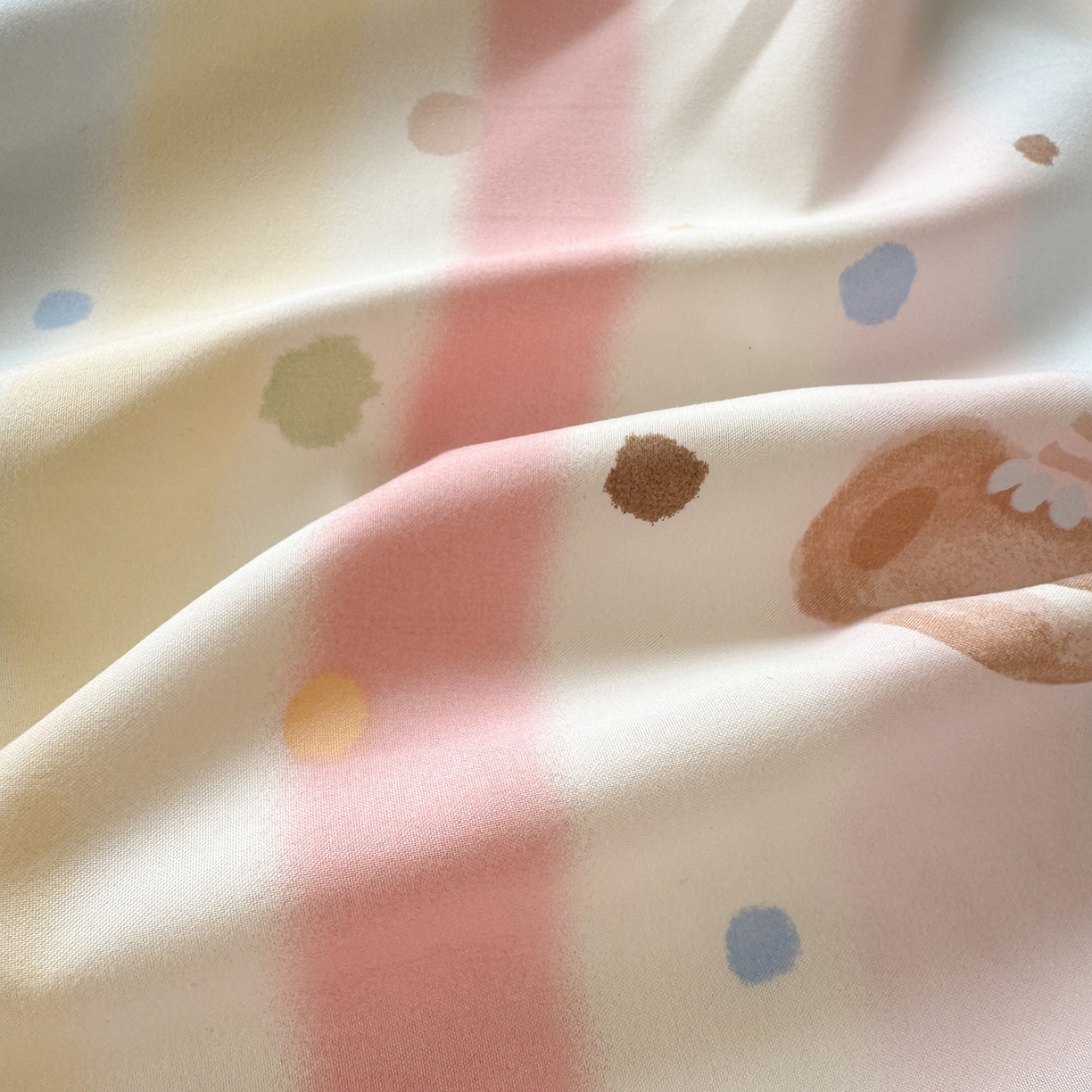 91家纺网 家纺一手货源 找家纺 沐芷 2026 【提供买家秀】古法水洗仿棉床笠席梦思床罩床垫防滑床套罩床笠三件套 暖意小熊