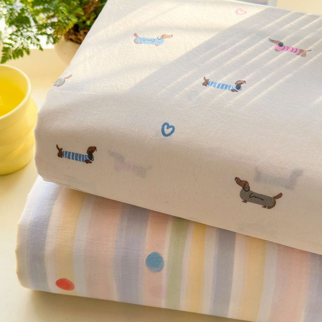 91家纺网 家纺一手货源 找家纺 沐芷 2026 【提供买家秀】古法水洗仿棉床笠席梦思床罩床垫防滑床套罩床笠三件套 组合图