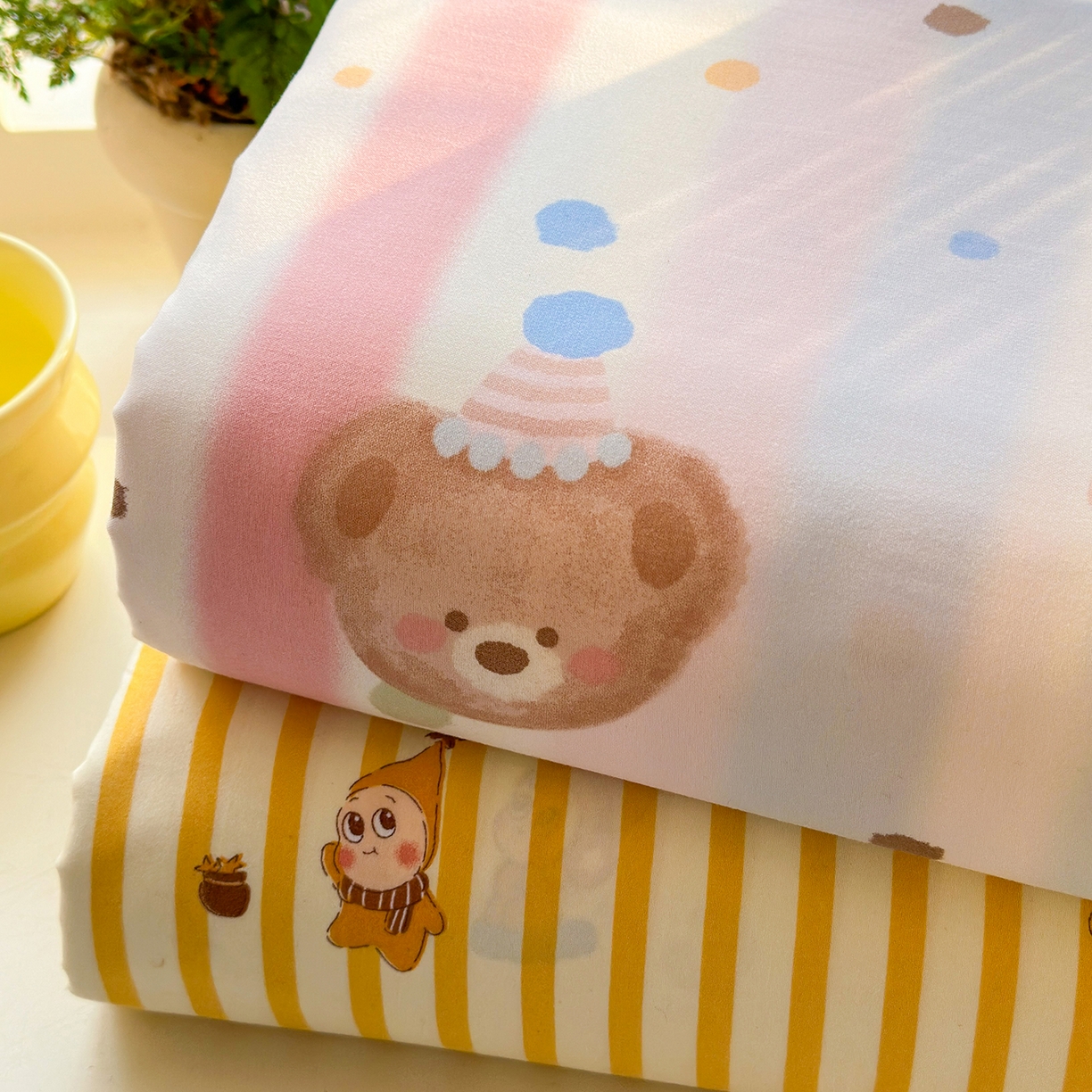 91家纺网 家纺一手货源 找家纺 沐芷 2026 【提供买家秀】古法水洗仿棉床笠席梦思床罩床垫防滑床套罩床笠三件套 组合图