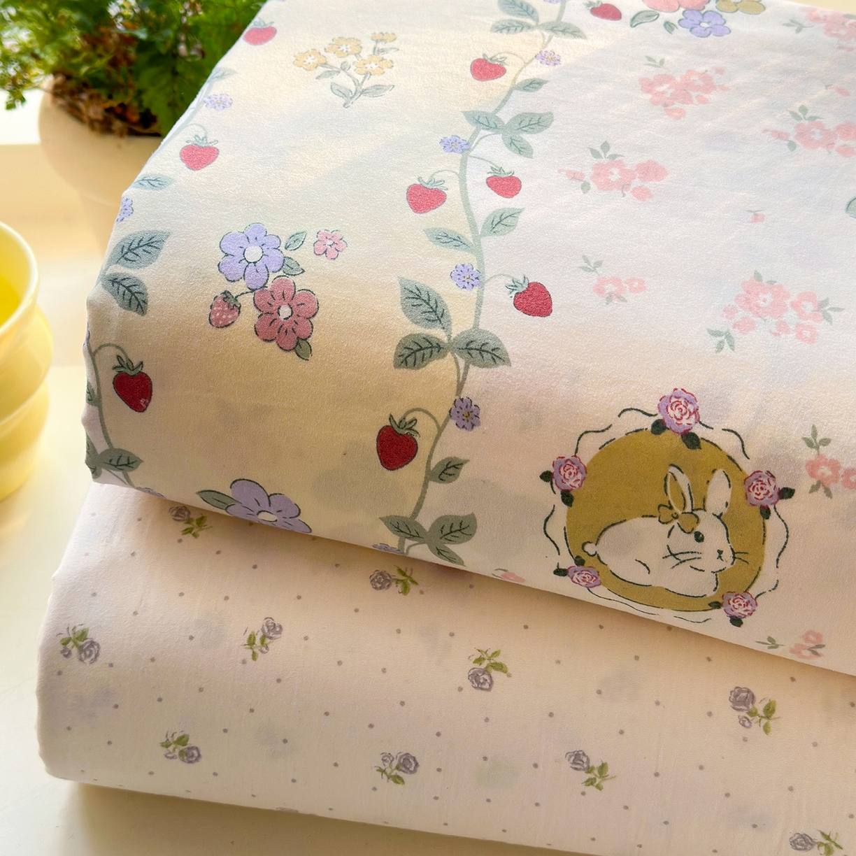 91家纺网 家纺一手货源 找家纺 沐芷 2026 【提供买家秀】古法水洗仿棉床笠席梦思床罩床垫防滑床套罩床笠三件套 组合图