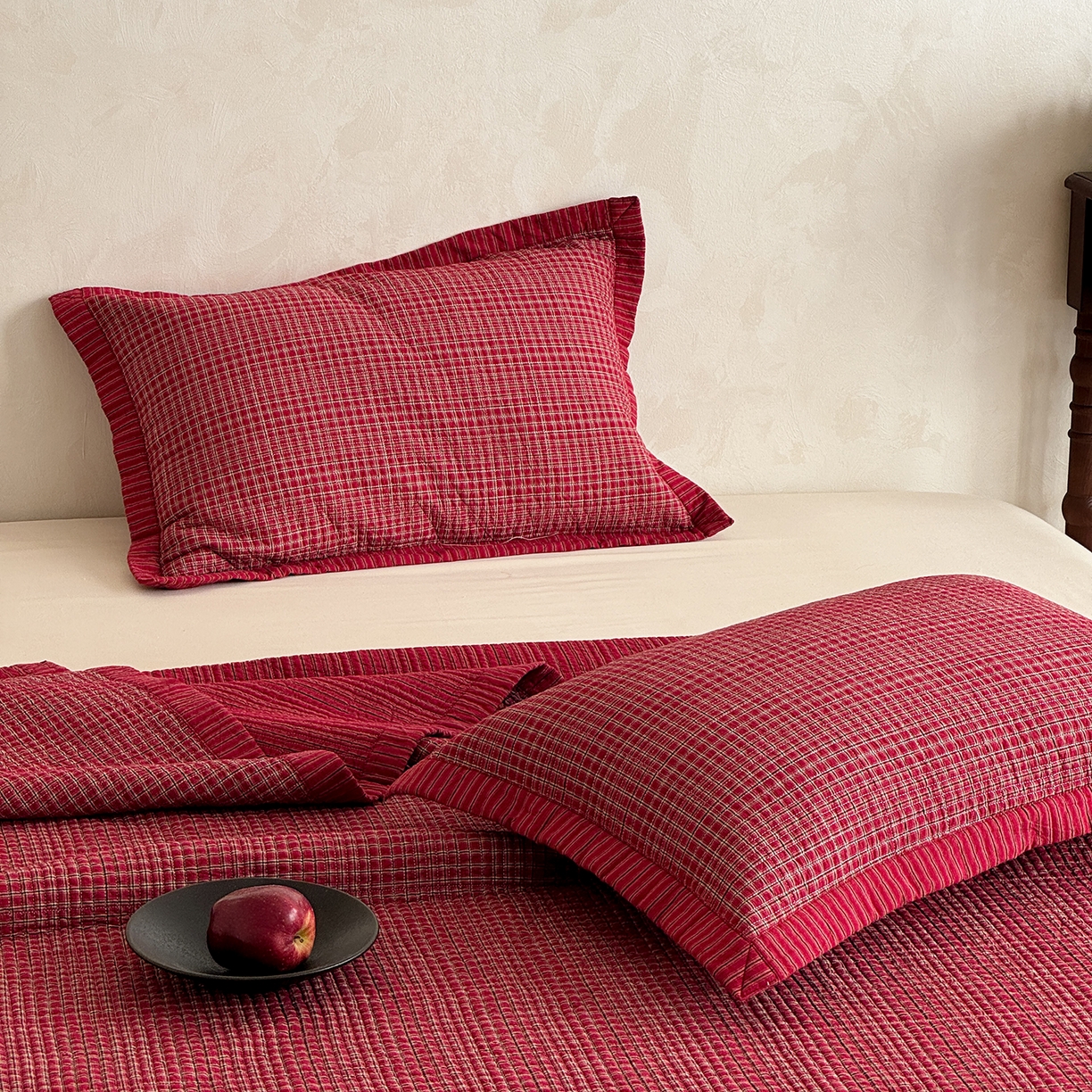 91家纺网 家纺一手货源 找家纺 （总）床盖工厂店 2026新款双面水洗全棉填充新疆棉花床盖四件套