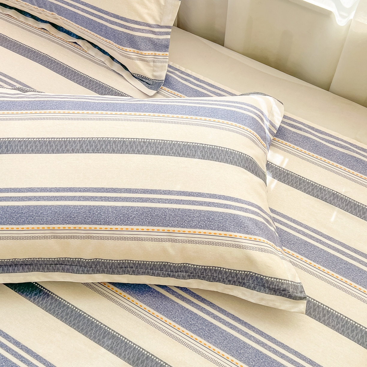 91家纺网 家纺一手货源 找家纺 （总）珂博家纺 2026新款12868全棉纯棉小清新印花系列枕套单件单枕套