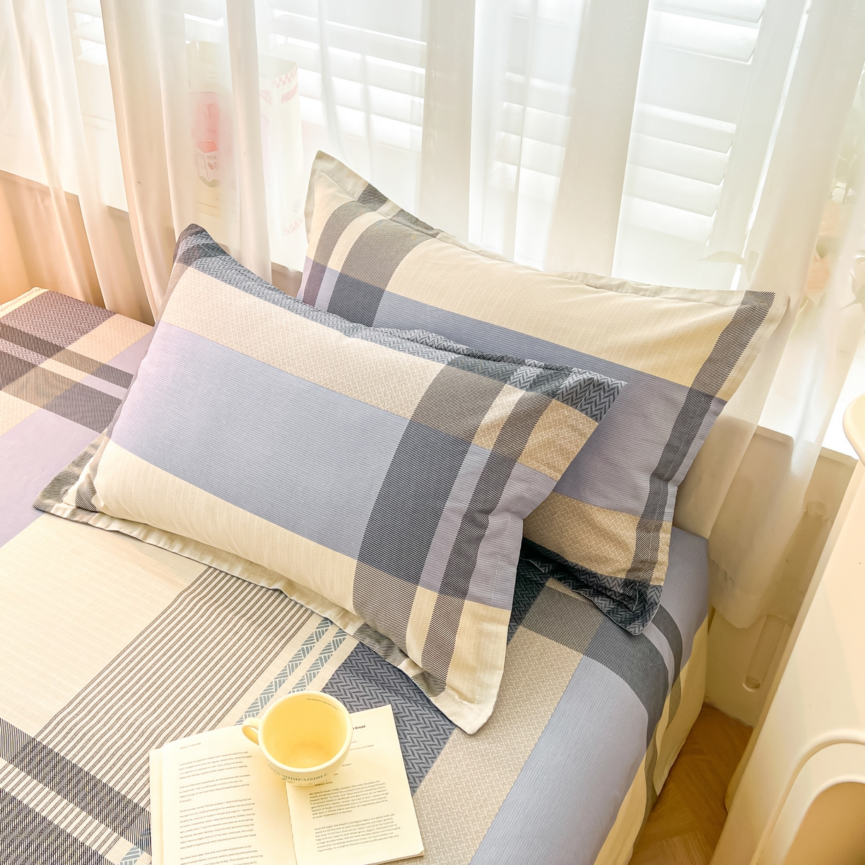 珂博家纺 2026新款12868全棉纯棉小清新印花系列枕套单件单枕套 格调都市