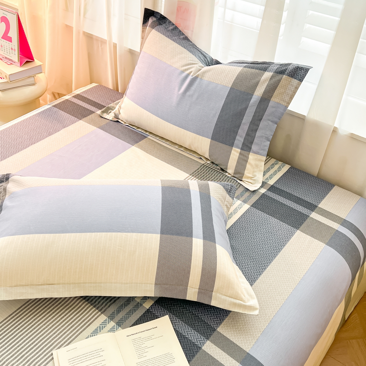 91家纺网 家纺一手货源 找家纺 珂博家纺 2026新款12868全棉纯棉小清新印花系列枕套单件单枕套 格调都市