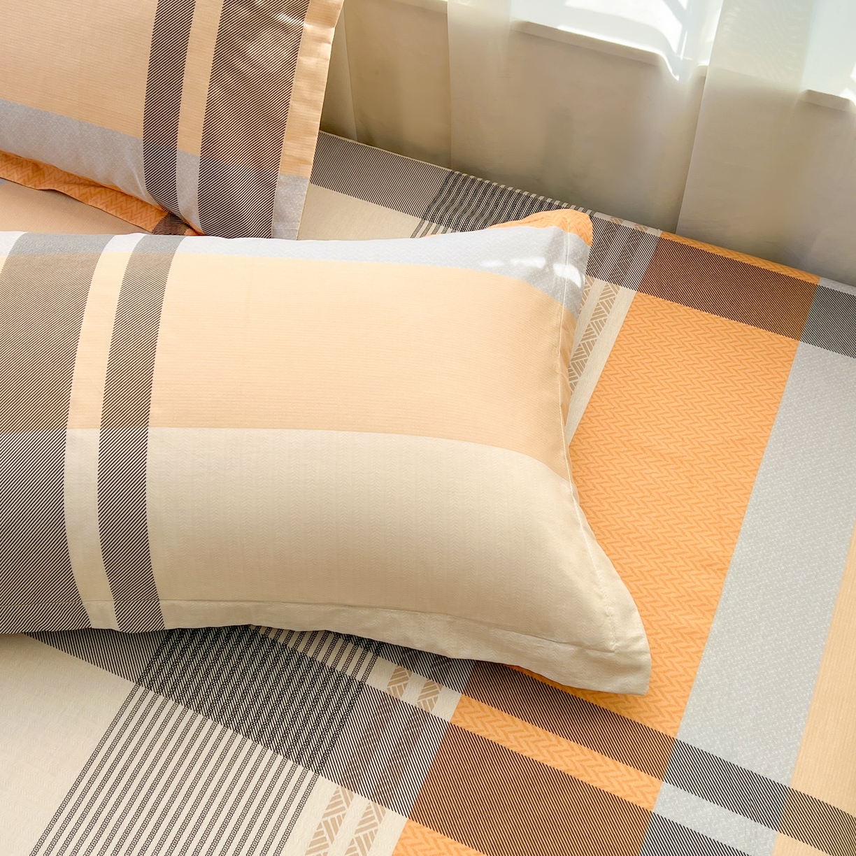 91家纺网 家纺一手货源 找家纺 珂博家纺 2026新款12868全棉纯棉小清新印花系列枕套单件单枕套 曼塔罗