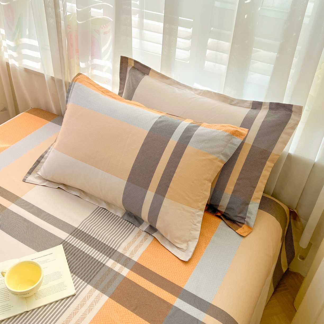 珂博家纺 2026新款12868全棉纯棉小清新印花系列枕套单件单枕套 曼塔罗