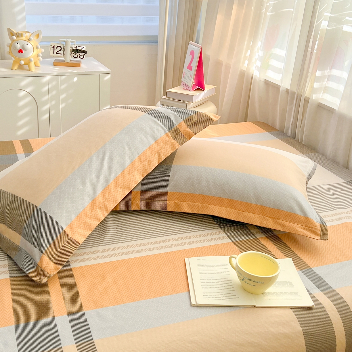 91家纺网 家纺一手货源 找家纺 珂博家纺 2026新款12868全棉纯棉小清新印花系列枕套单件单枕套 曼塔罗