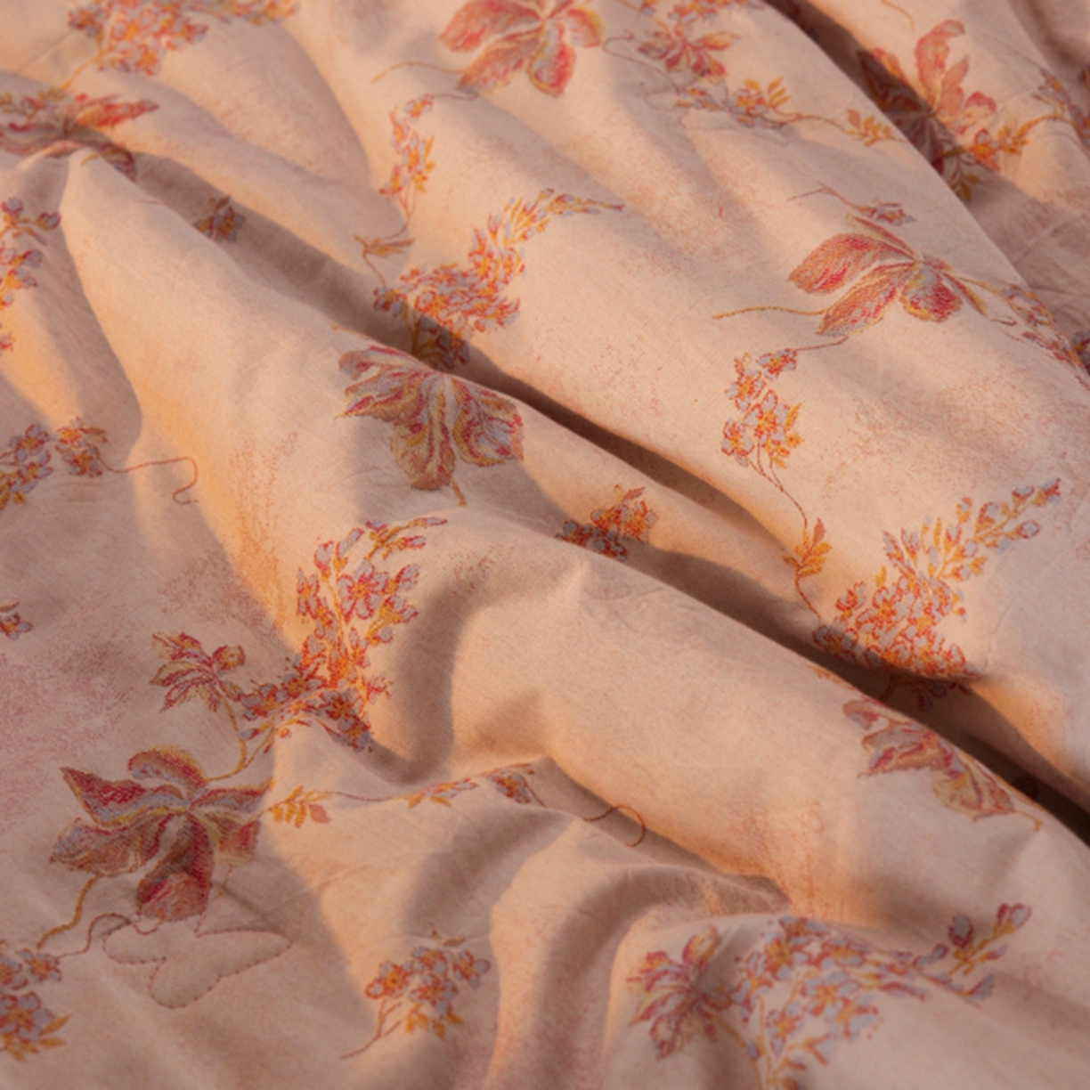 91家纺网 家纺一手货源 找家纺 （总）松色家居 2026新款棉麻水洗色织被子被芯-禾里-粉