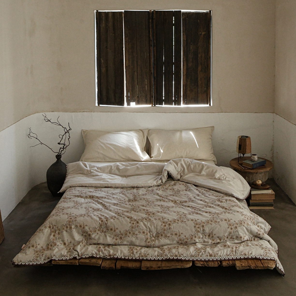 91家纺网 家纺一手货源 找家纺 （总）松色家居 2026新款棉麻水洗色织春秋被-花梦环岛-黄