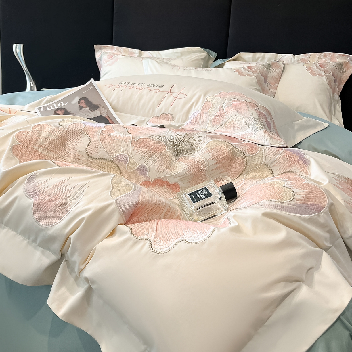 91家纺网 家纺一手货源 找家纺 （总）置顶家纺 2026新款花间集刺绣小清新系列四件套