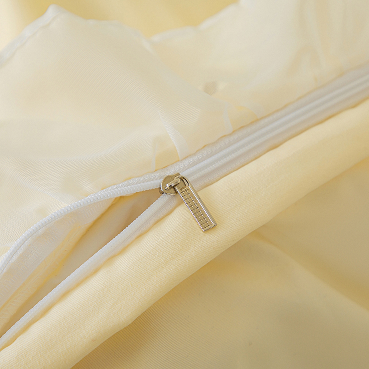 91家纺网 家纺一手货源 找家纺 木子家纺 2026新款水洗棉刺绣四件套-花颜系列 花颜-萱草黄