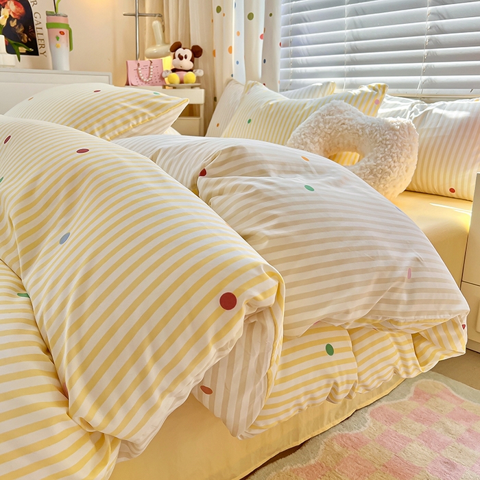 91家纺网 家纺一手货源 找家纺 （总）木子家纺 2026新款水洗棉印花四件套--仲夏系列