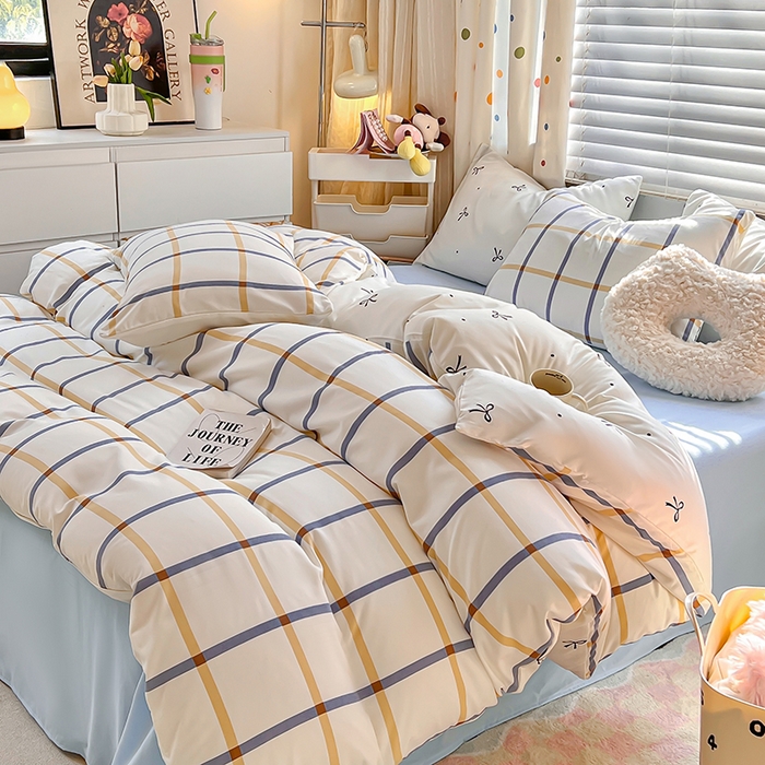 91家纺网 家纺一手货源 找家纺 木子家纺 2026新款水洗棉印花四件套--仲夏系列 梦境礼盒