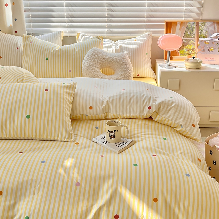 91家纺网 家纺一手货源 找家纺 （总）木子家纺 2026新款水洗棉印花四件套--仲夏系列