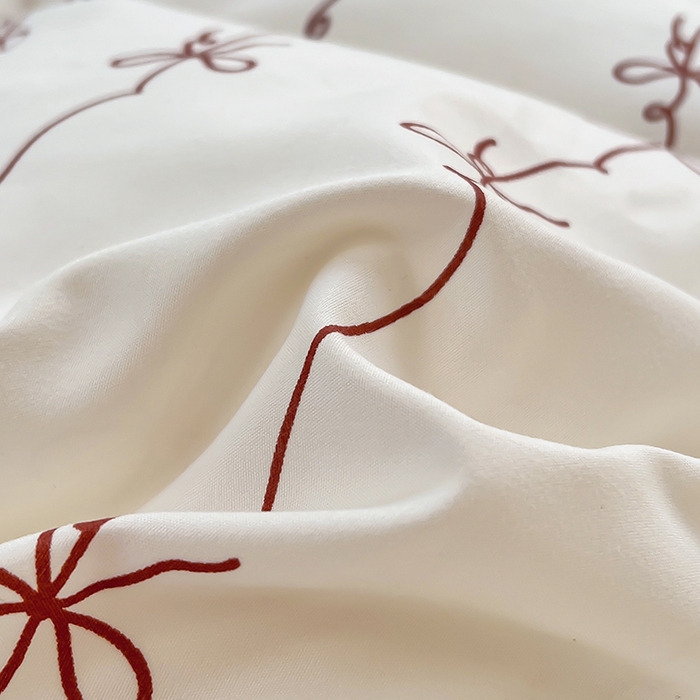 91家纺网 家纺一手货源 找家纺 木子家纺 2026新款水洗棉印花四件套--仲夏系列 樱桃少女