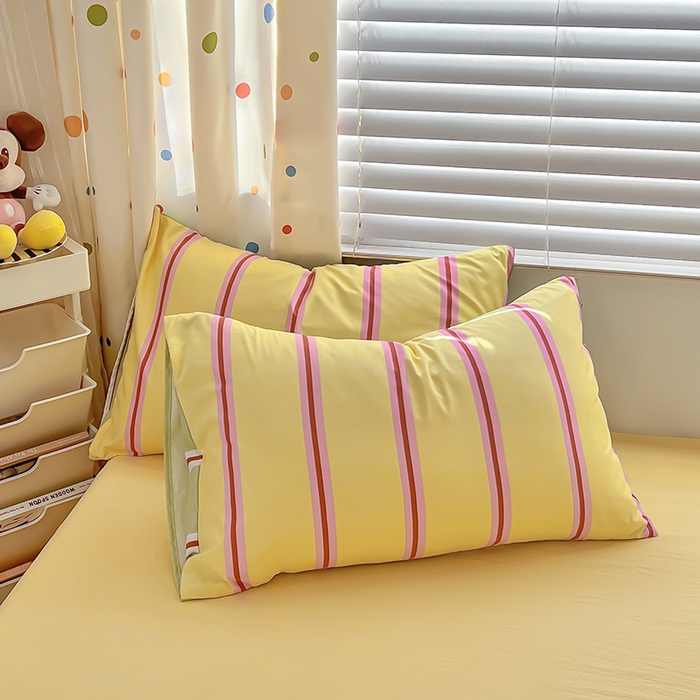 91家纺网 家纺一手货源 找家纺 木子家纺 2026新款水洗棉印花四件套--仲夏系列 不焦绿