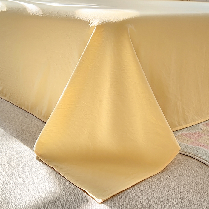 91家纺网 家纺一手货源 找家纺 木子家纺 2026新款水洗棉印花四件套--仲夏系列 不焦绿